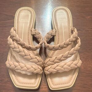 Dolce Vita Women's Beige Braided Sandals